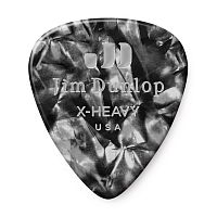 Dunlop 483P02XH Celluloid Black Pearloid Extra Heavy 12Pack