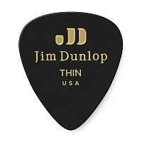 Dunlop 483P03TH Celluloid Black Thin 12Pack