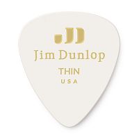 Dunlop 483P01TH Celluloid White Thin 12Pack